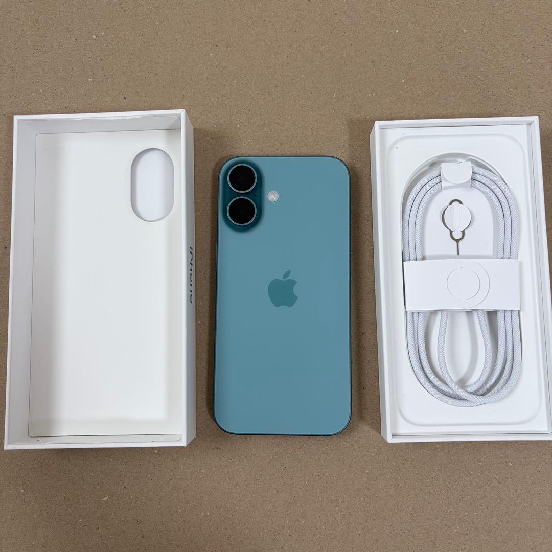 【iOS18.7.2】iPhone16 512GB ティール SIMフリー