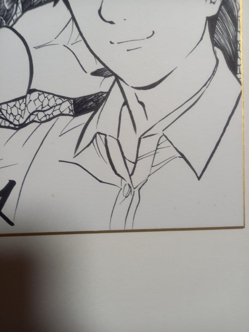 血と灰の女王 直筆 描き下ろしサイン 色紙 佐神善