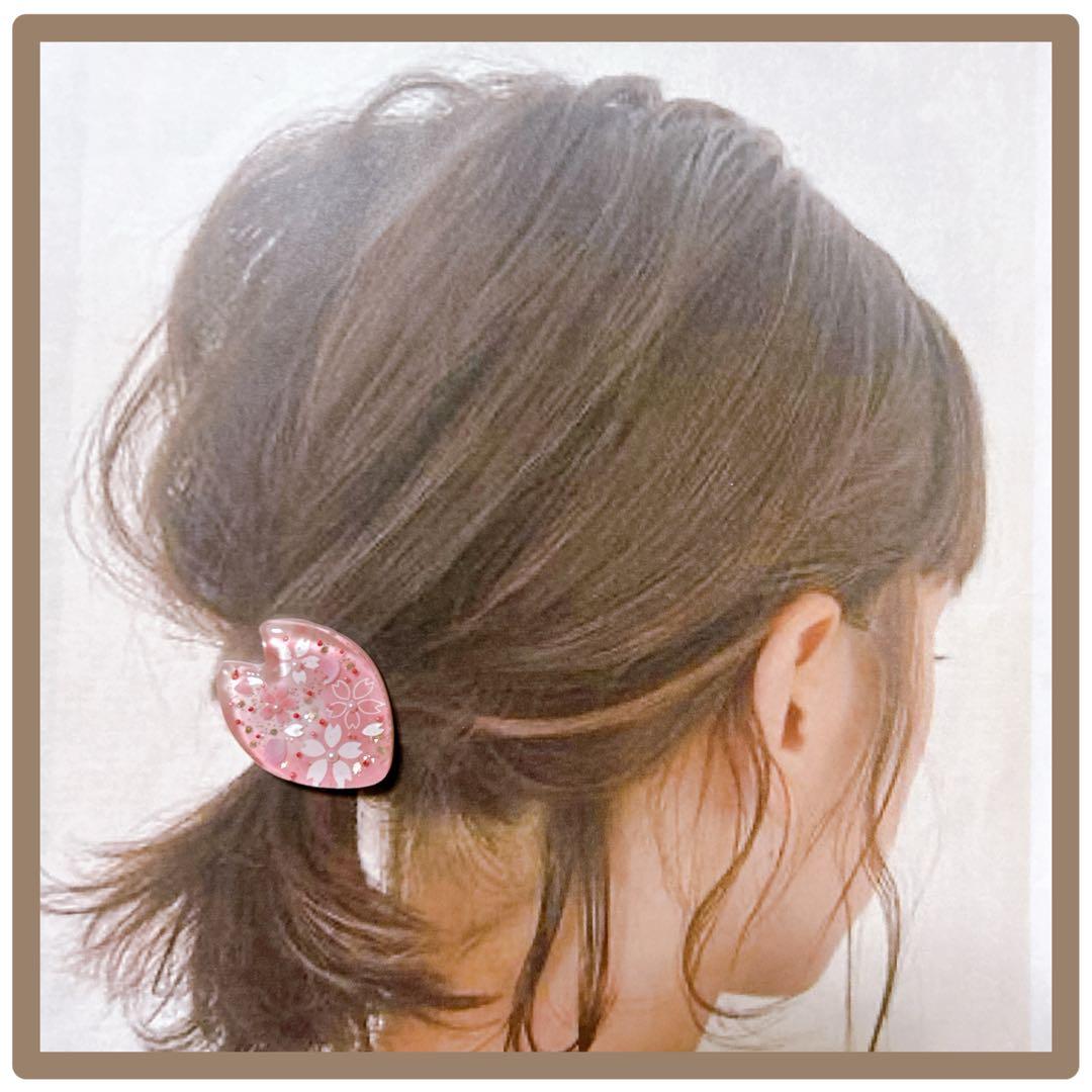 No 20❣️春待ち遠しいさくらレジンヘアゴム❣️٩(๑❛ᴗ❛๑)۶❣️
