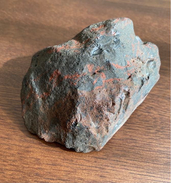 紅十勝 原石 黒曜石