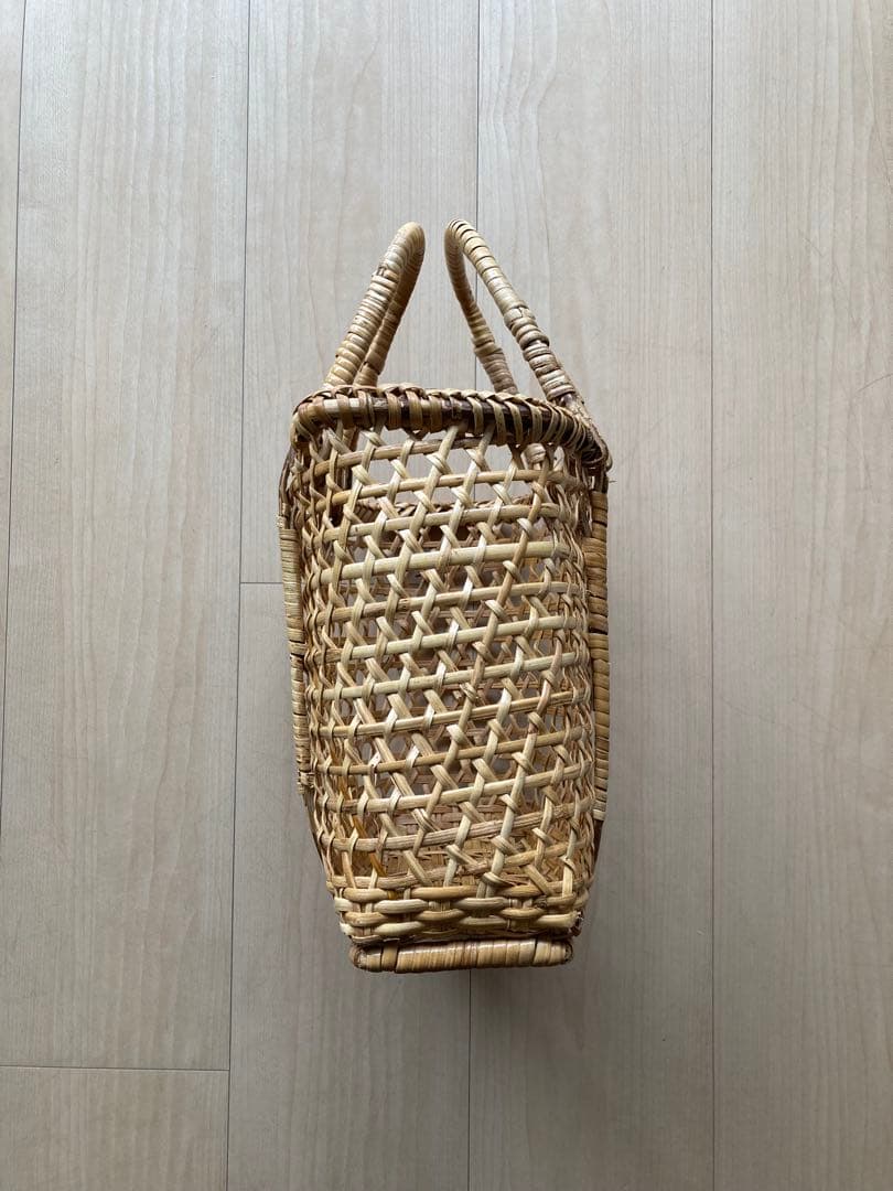 タイ伝統手編み 竹のかごバッグ　天然素材