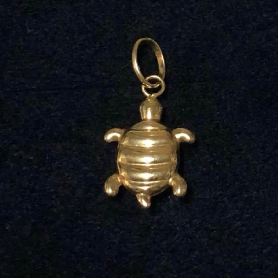 k18 亀のペンダントトップ