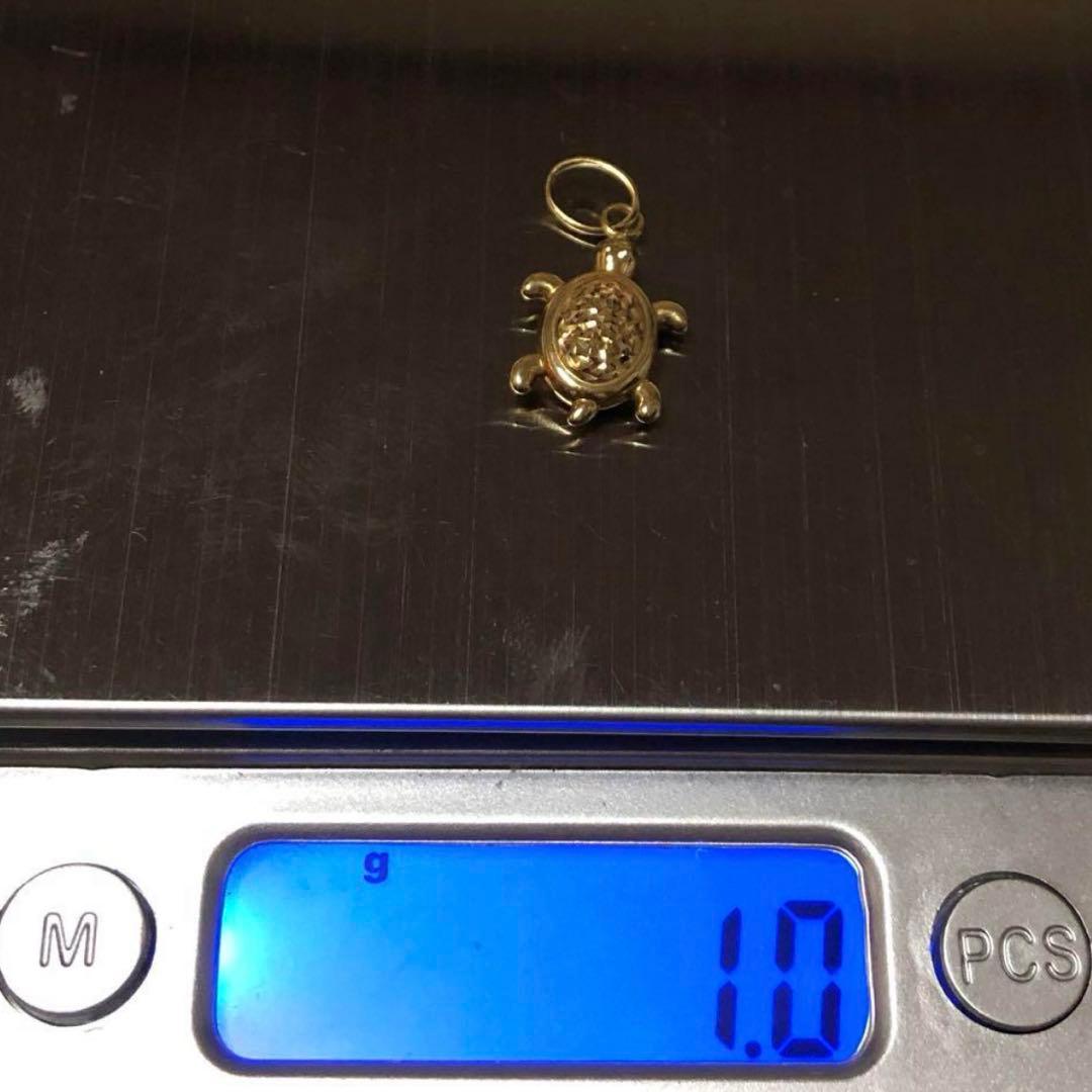 k18 亀のペンダントトップ