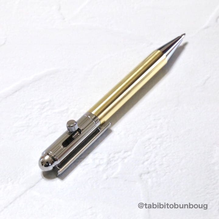 【オリジナル制作】真鍮 ボルトアクション式ゲルインクボールペン　ライフル銃式