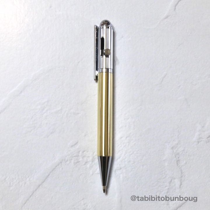 【オリジナル制作】真鍮 ボルトアクション式ゲルインクボールペン　ライフル銃式