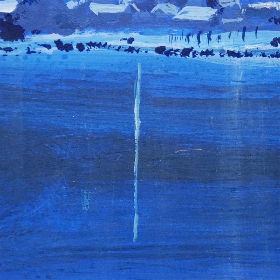 OKIMOTO銘 水彩画 絵画 芸術 美術 額装 肉筆画 原画 風景画 美術品