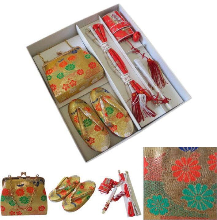 七五三　3歳用箱迫セット　雪輪金