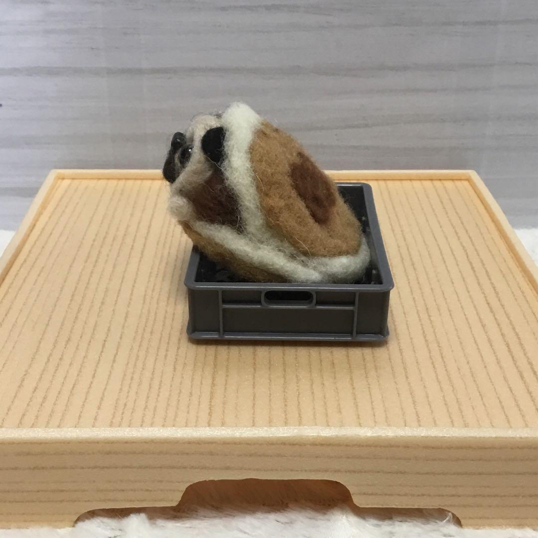 オーダー受付中❤️羊毛フェルト　どら焼きパグ