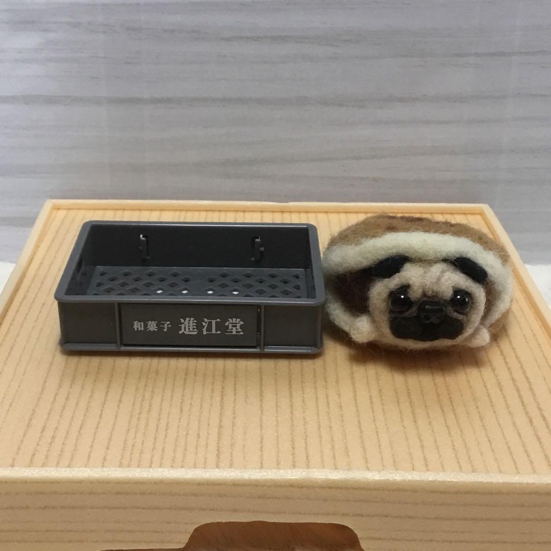 オーダー受付中❤️羊毛フェルト　どら焼きパグ