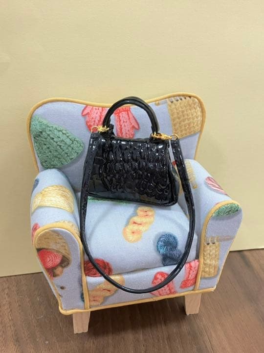 ★ハンドメイド★ ミニチュア クロコダイル風 2wayバッグ  アウトフィット