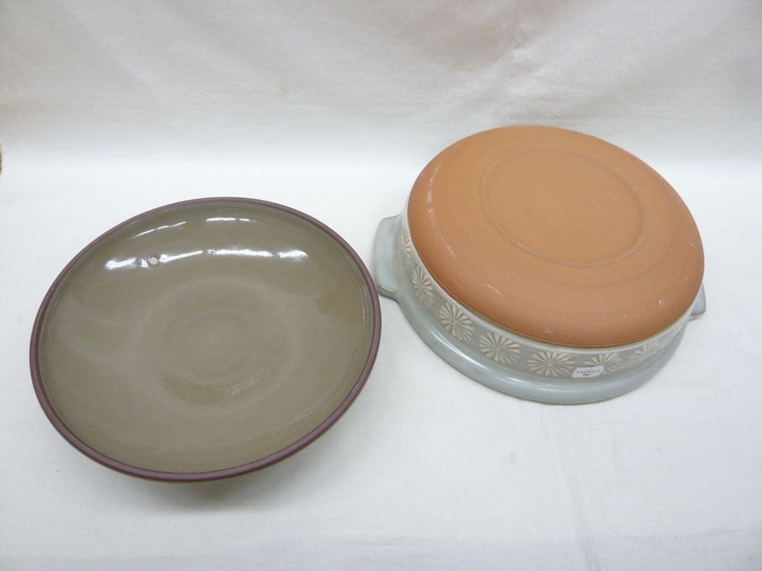 『GINPO 花三島 土鍋 10号』ガス用 萬古焼 三重四日市 銀峯陶器 日本製