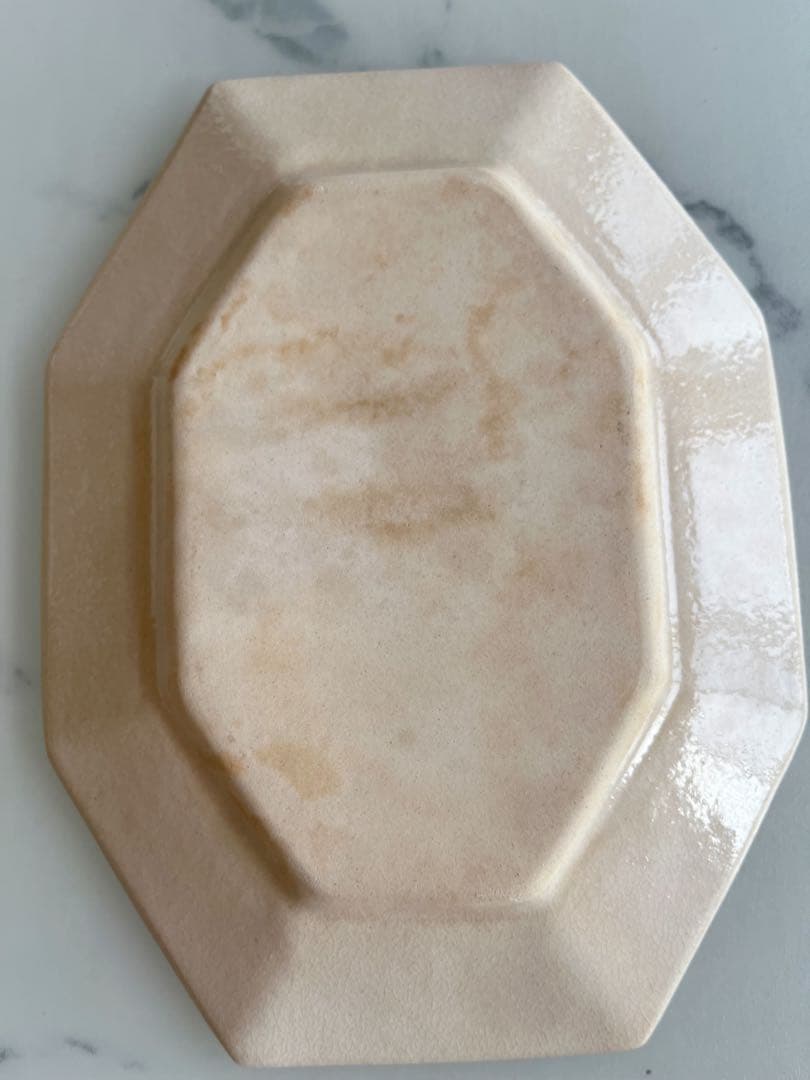 棚橋祐介 長八角皿L オクトゴナル舟形 大 2枚セットベージュ