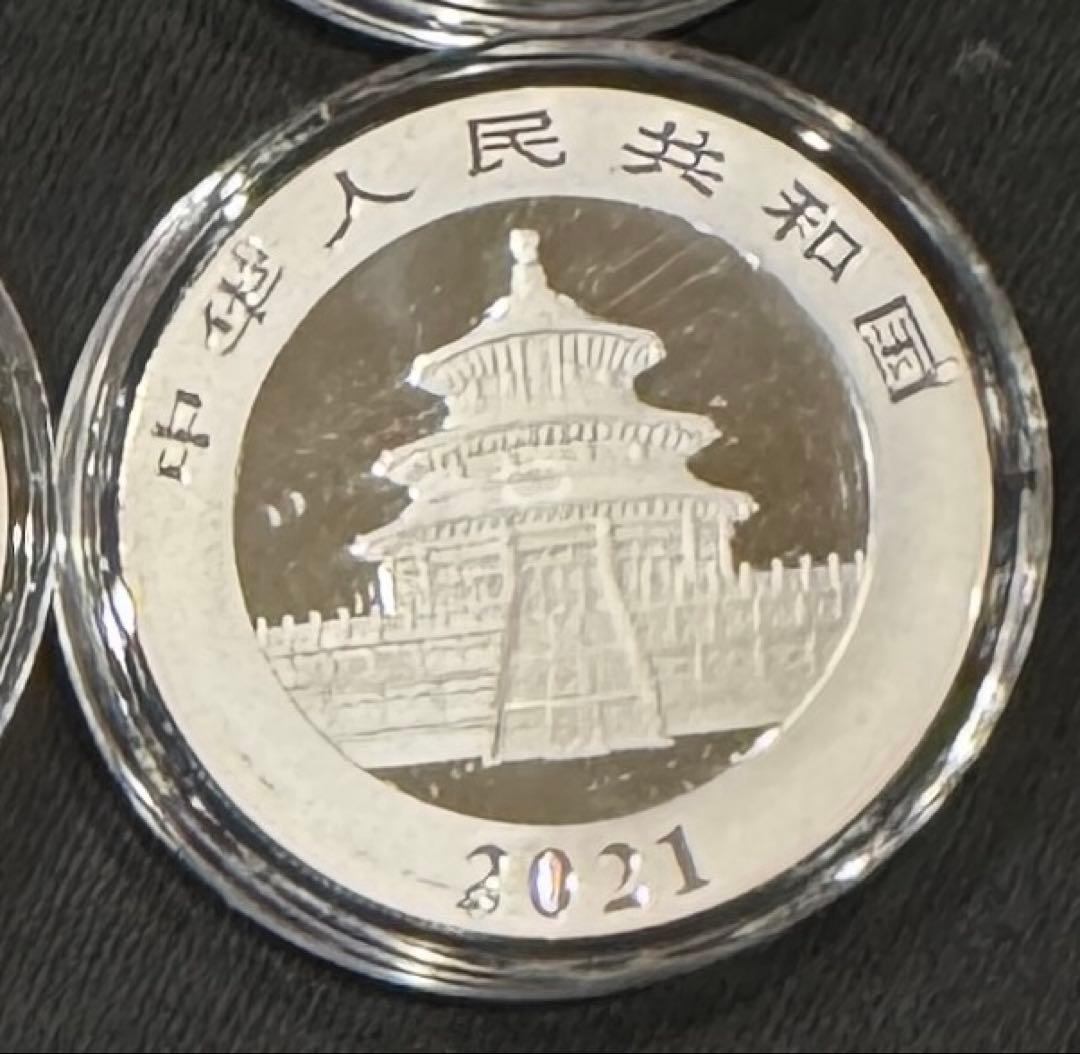 2021年 中国 パンダ銀貨 新品 純銀 30g ラスト