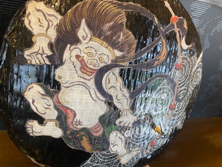 年末セール！ハンドメイド壁掛け時計　一貫張り