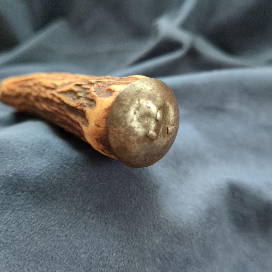 イギリス　アンティークナイフ 鹿の角　バーベキューナイフ