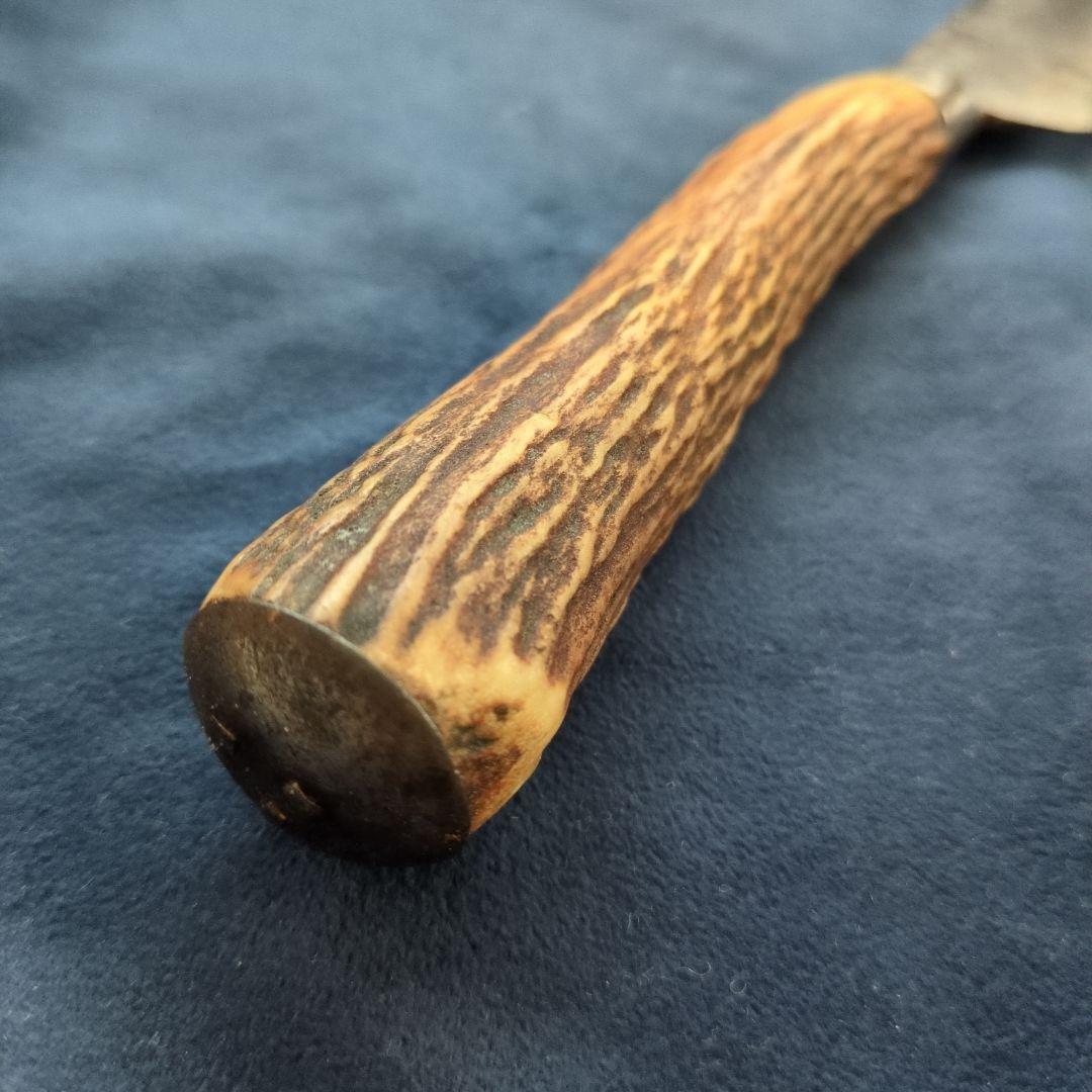 イギリス　アンティークナイフ 鹿の角　バーベキューナイフ