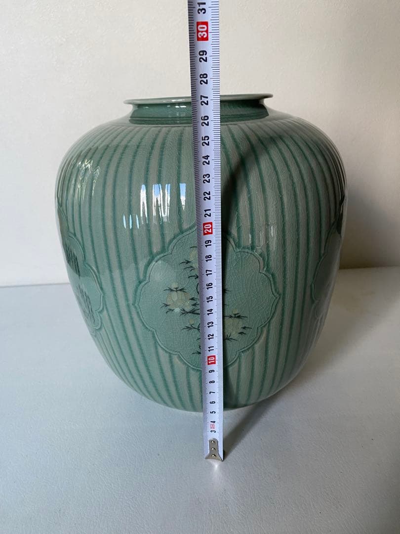 海林　花瓶　花器　高麗青磁　壺