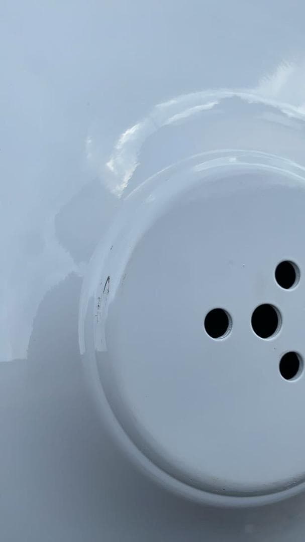 円形ホワイトテーブル 訳あり品　写真をご確認 TBL01-100-02