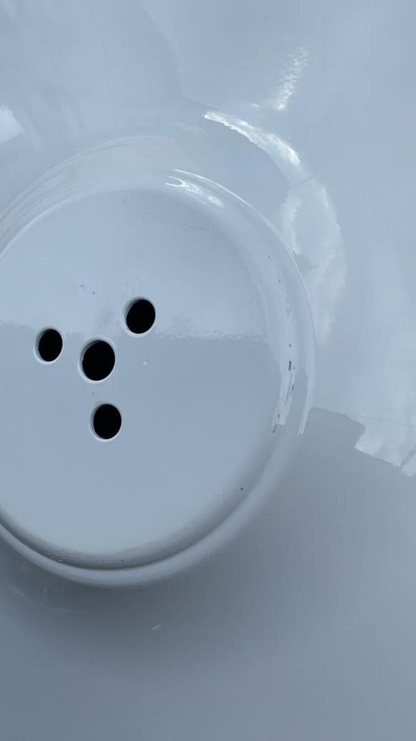 円形ホワイトテーブル 訳あり品　写真をご確認 TBL01-100-02