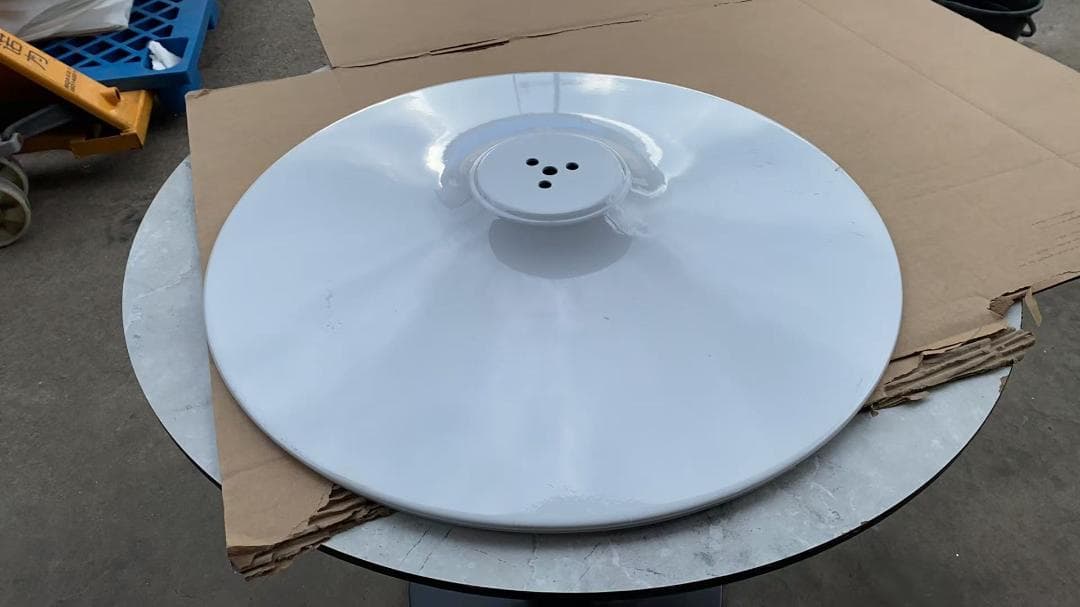 円形ホワイトテーブル 訳あり品　写真をご確認 TBL01-100-02