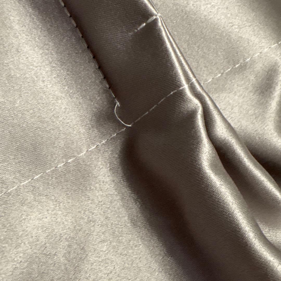 グレー プリーツカーテン 光沢 約149cm×約105cm