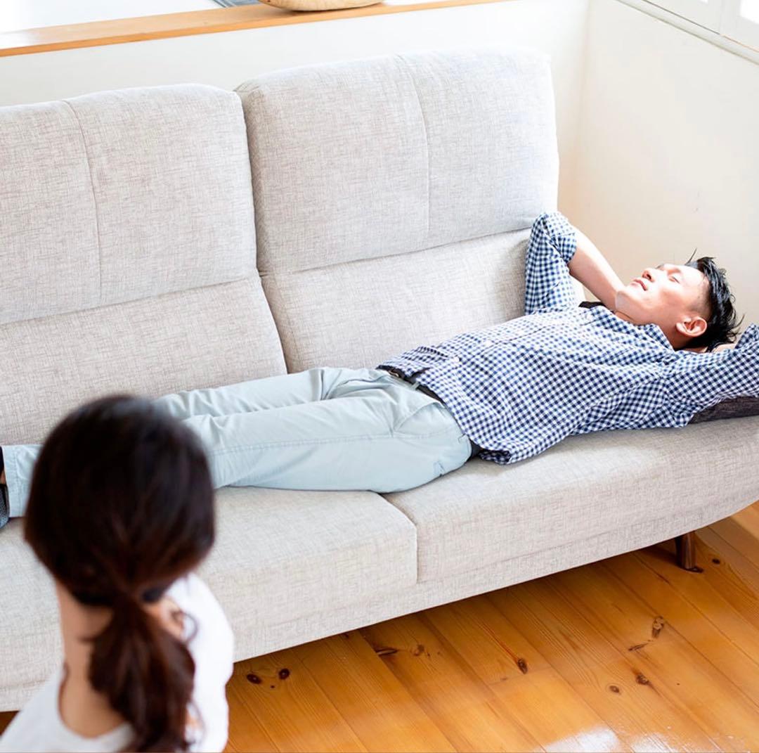 【定価36万3000円】ほぼ未使用 日本製 高級ソファNOYES 3人掛け