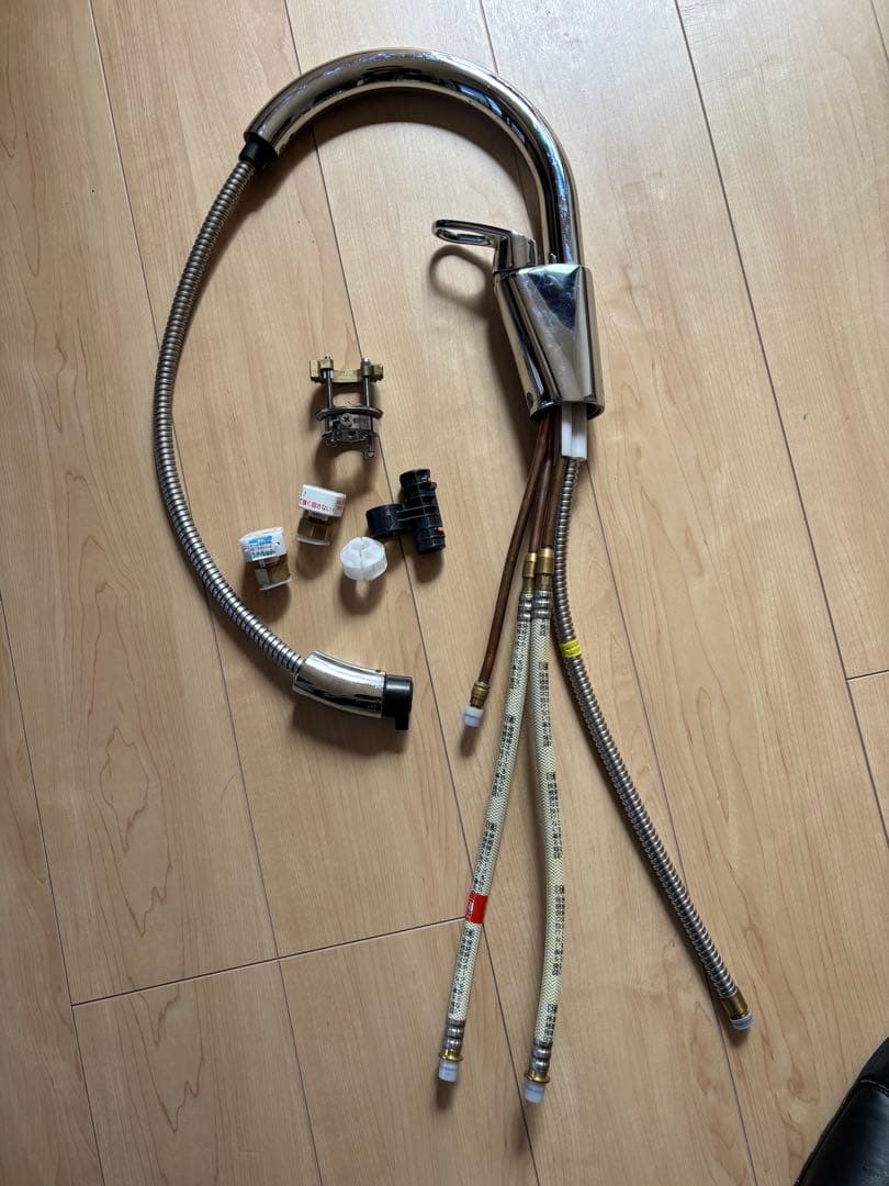リクシル混合水洗クローム仕上げ キッチン水栓 SF-HM451SYX