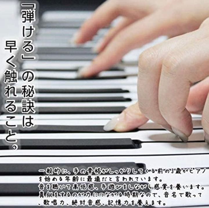 電子ピアノ ロールアップピアノ 49鍵盤 持ち運び (スピーカー内蔵)