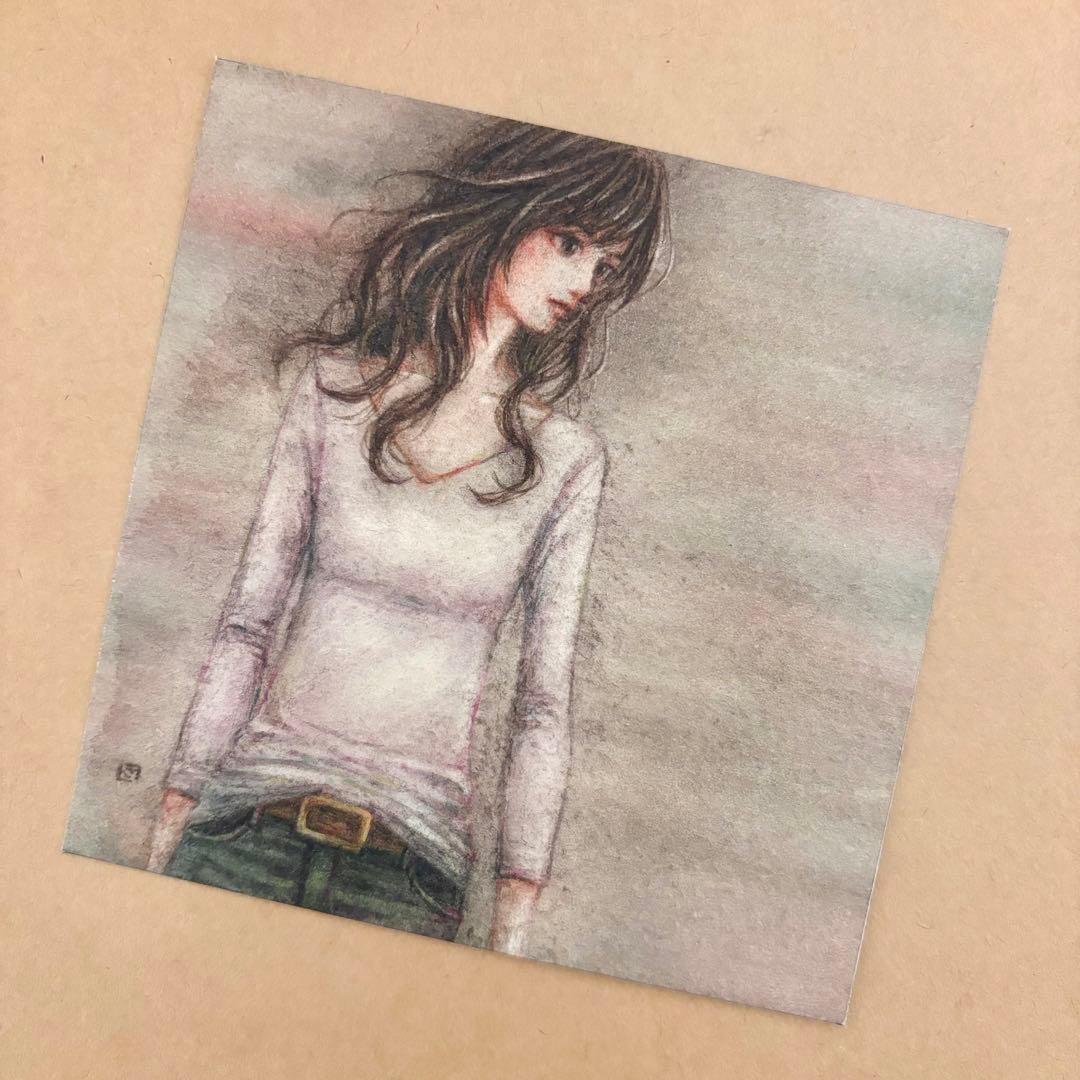 『決断』（手描きイラスト・オリジナル・絵画・水彩画・人物画・原画）