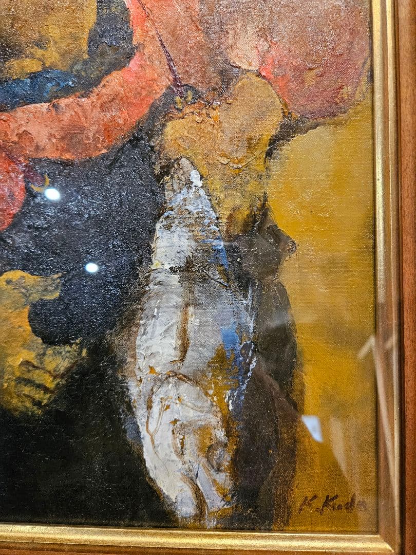 工藤和男「女」 6号 真作 創元会会長 全盛期作 労働者 逸品 油彩画