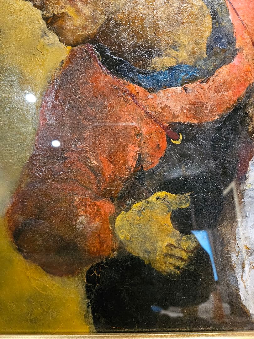 工藤和男「女」 6号 真作 創元会会長 全盛期作 労働者 逸品 油彩画