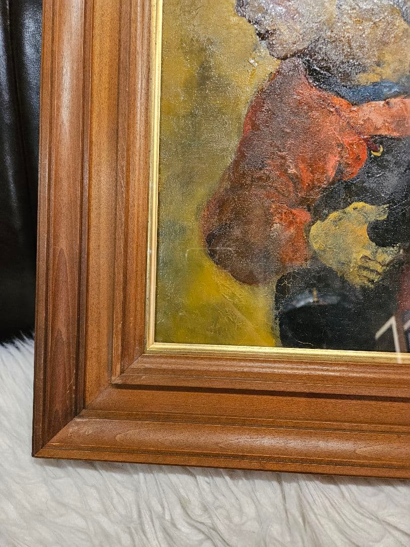 工藤和男「女」 6号 真作 創元会会長 全盛期作 労働者 逸品 油彩画