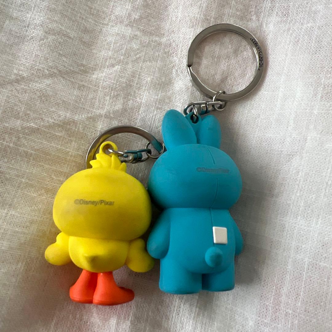 ディズニー ダッキー＆バニー パペット キーチェーン マスコット パスケース