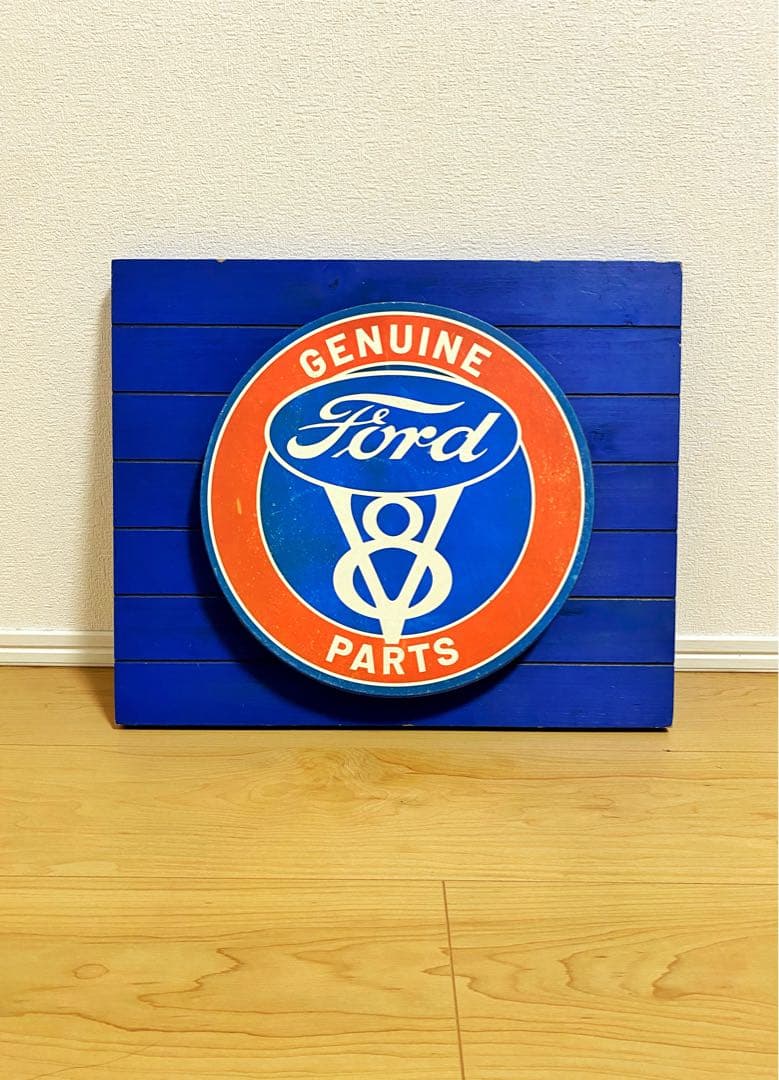 Ford V8 サイン 木製・プレートサイン フォード アメリカン雑貨