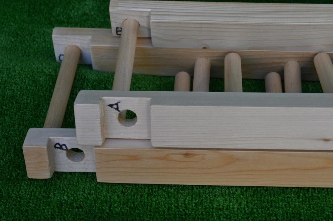 織り機 / 整経台　簡単組み立て式 5段 -b