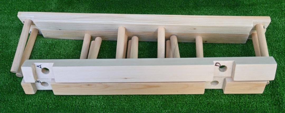 織り機 / 整経台　簡単組み立て式 5段 -b