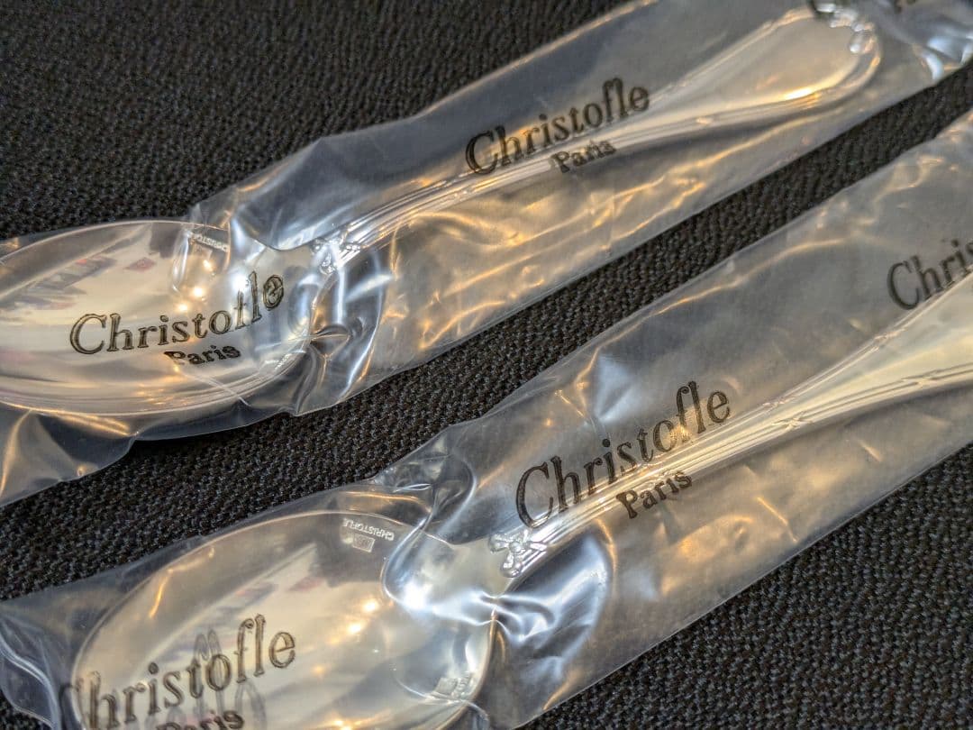 クリストフル Christofle ティースプーン リュバン 2本セット