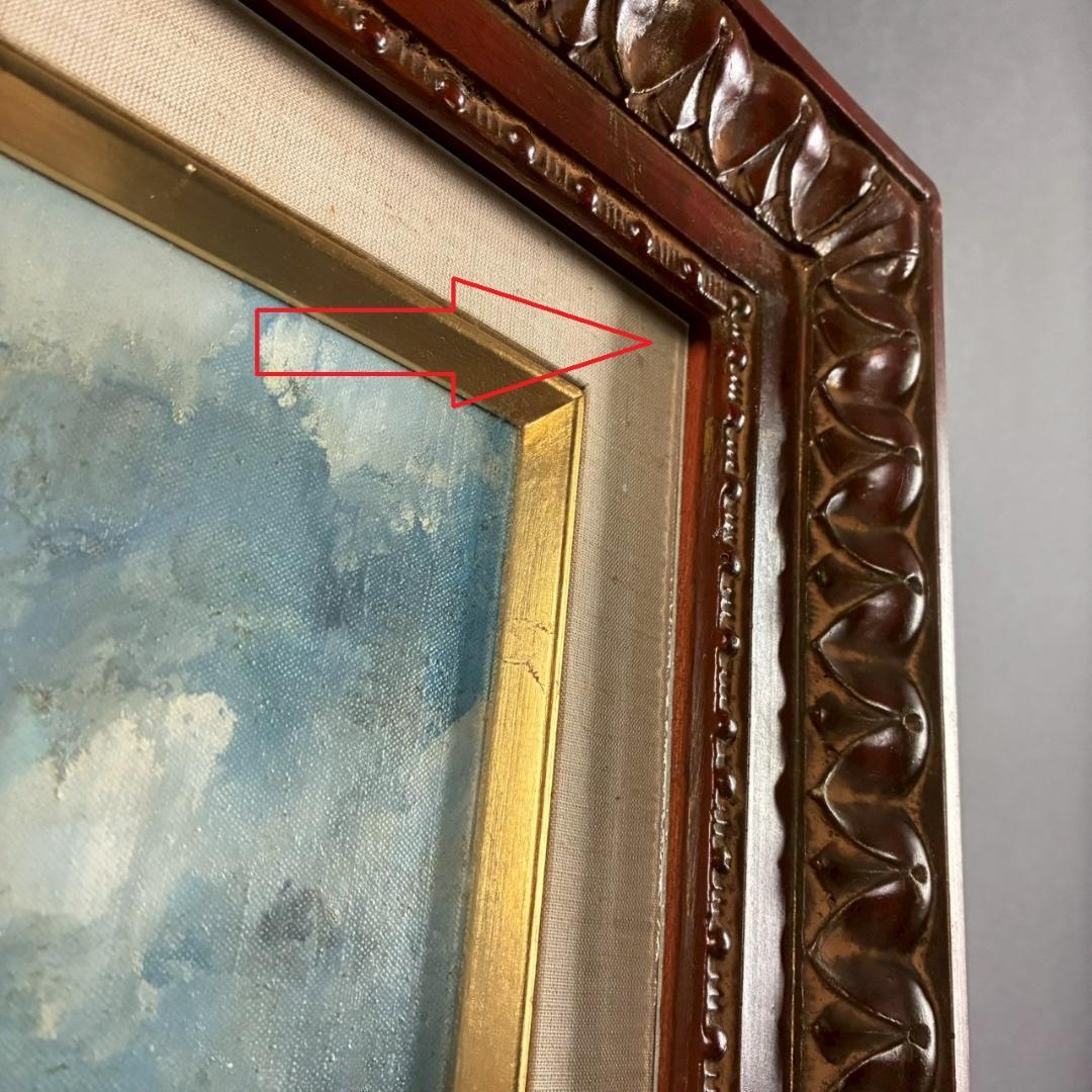 ナギー「家路」キャンバスに油彩画 月光荘取扱 ハンガリー・フランドル絵画