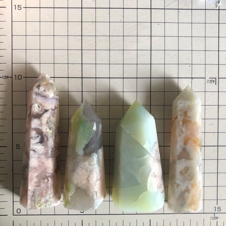 Green flower agate タワーセット C