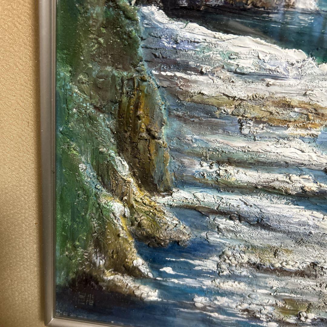 風景画　額縁入り絵画　アート作品