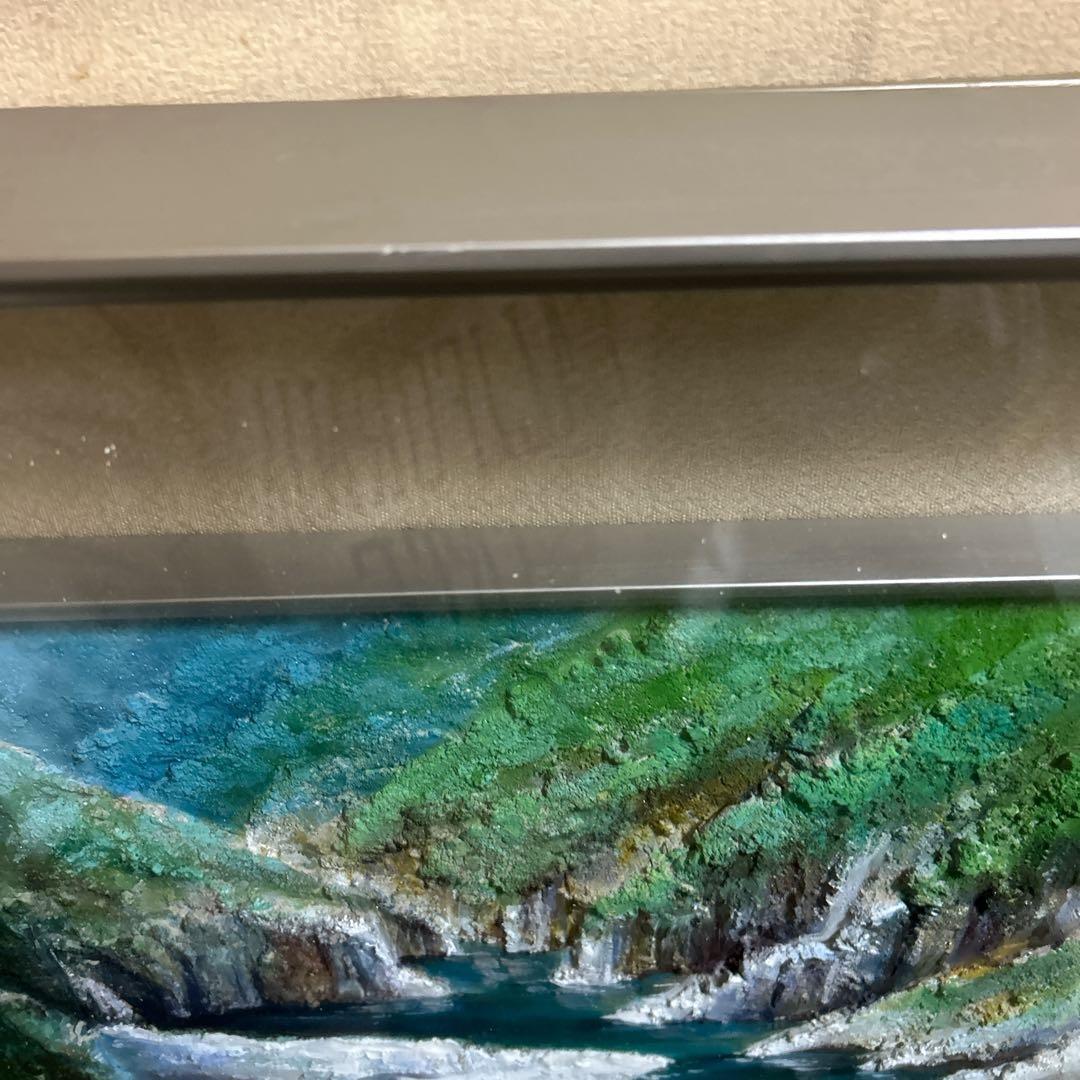 風景画　額縁入り絵画　アート作品