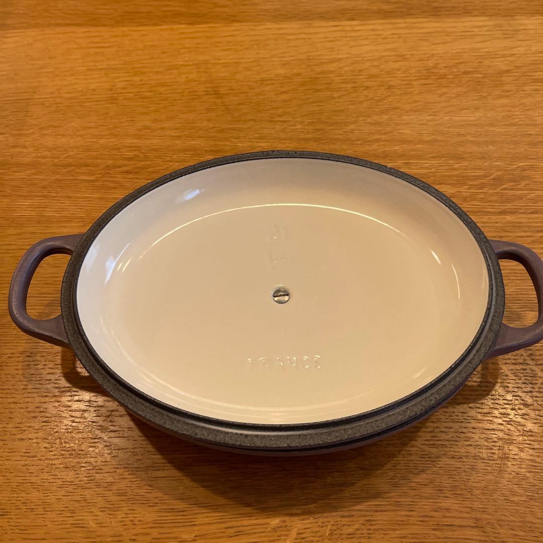 もこもこLE CREUSET パープル 両手鍋