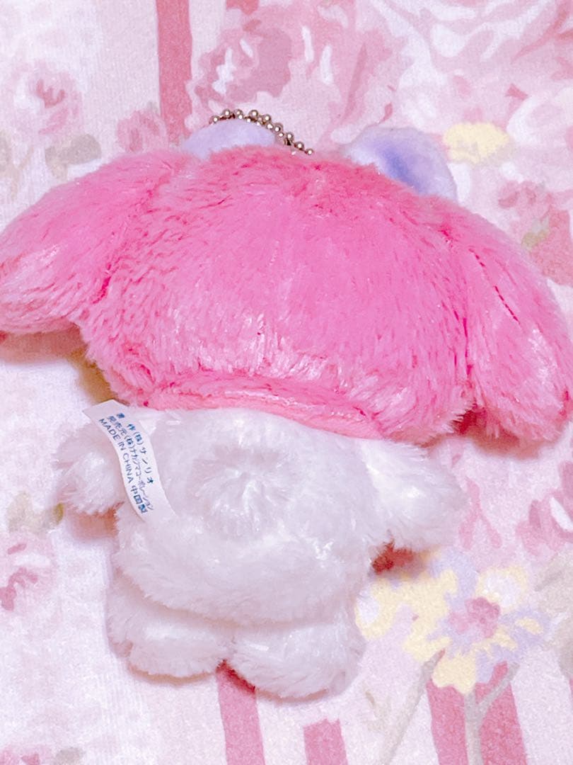 希少　マイメロディ　ボア　マスコットキーホルダー