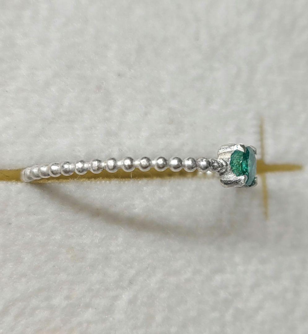 はるネオングリーンが美しい★コロンビア産エメラルド★リングオーダー