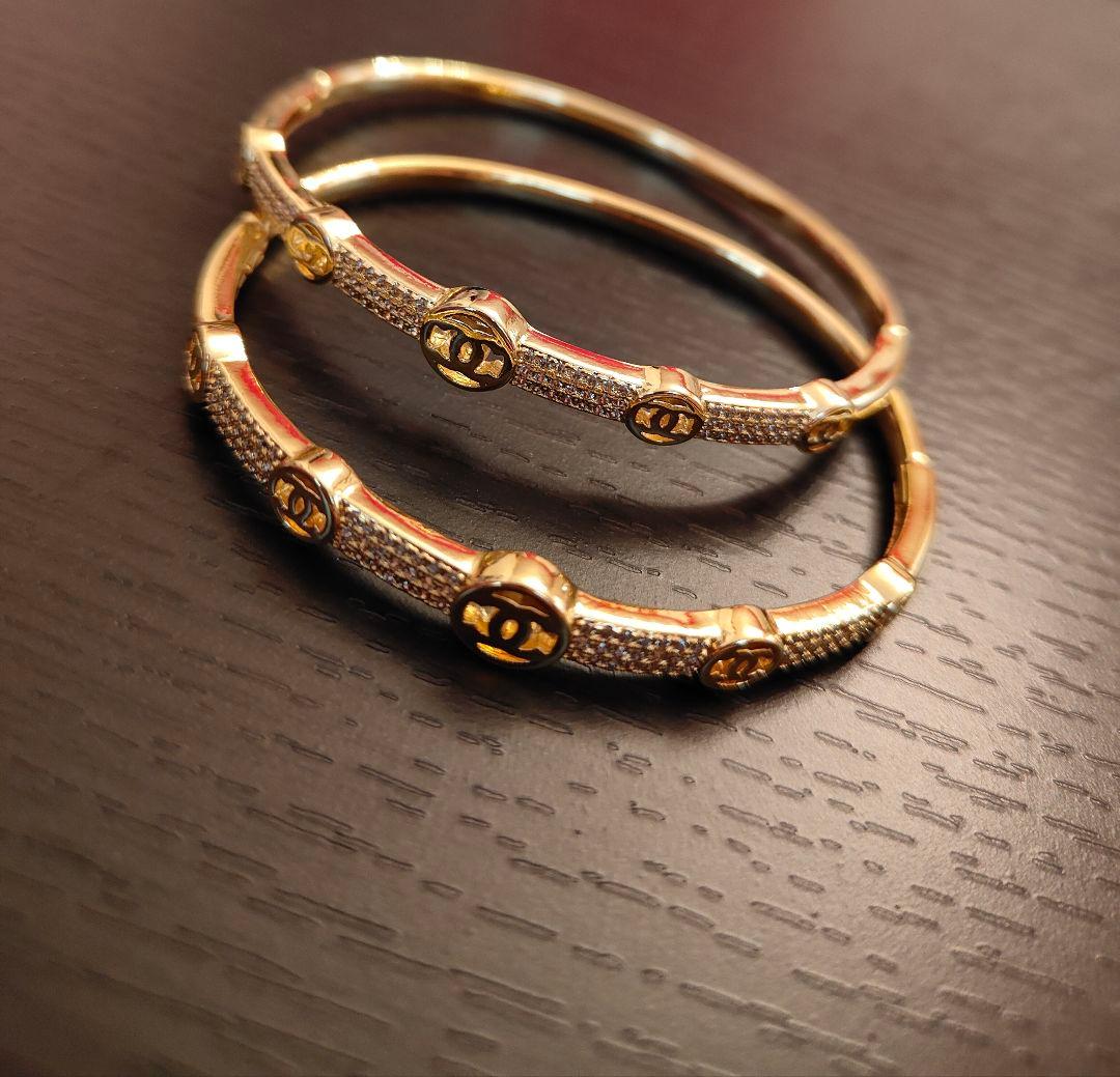 ゴールドバングルセット 2本