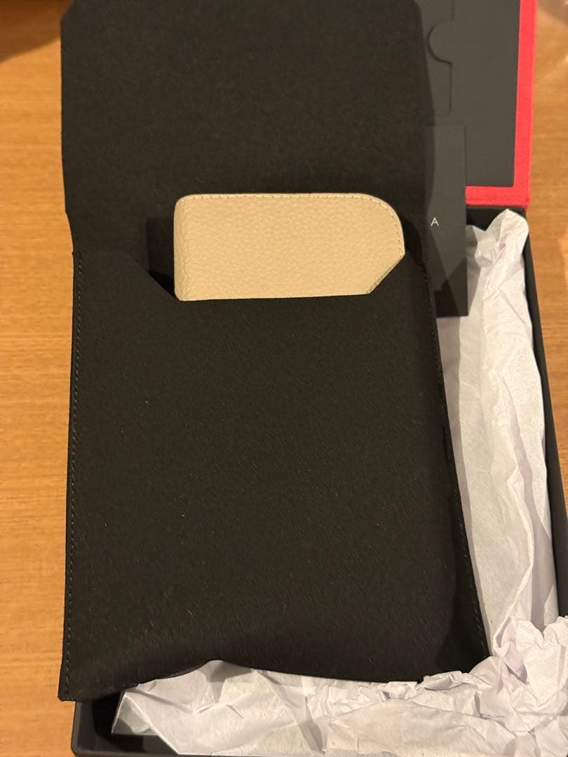 BONAVENTURA iPhone 15 手帳型ケース グレージュ・コーラル