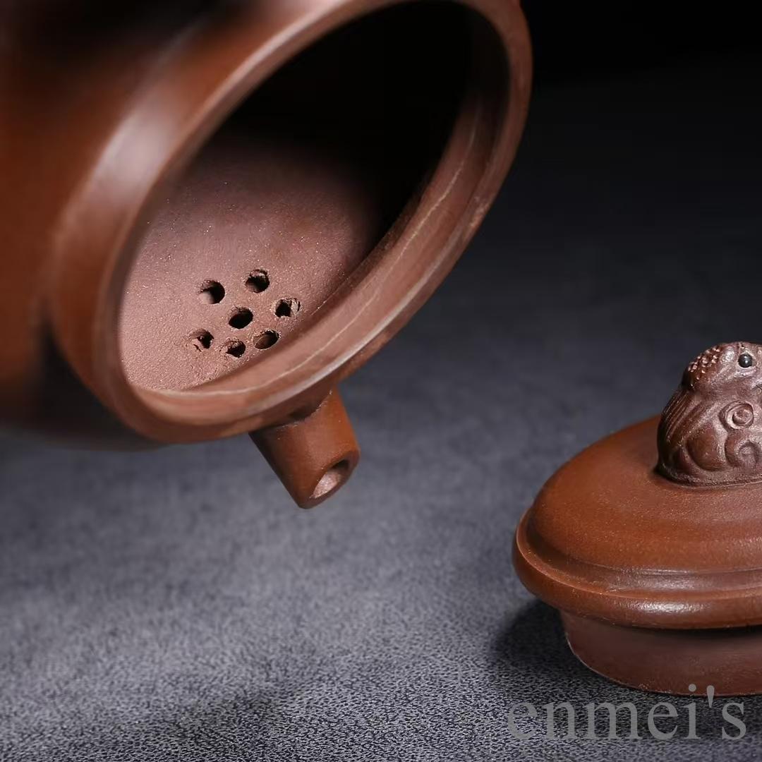 中国古美術 紫砂壺 六方壺 底款:徐漢棠 原鉱紫泥 急須 茶壺 煎茶道具 茶器