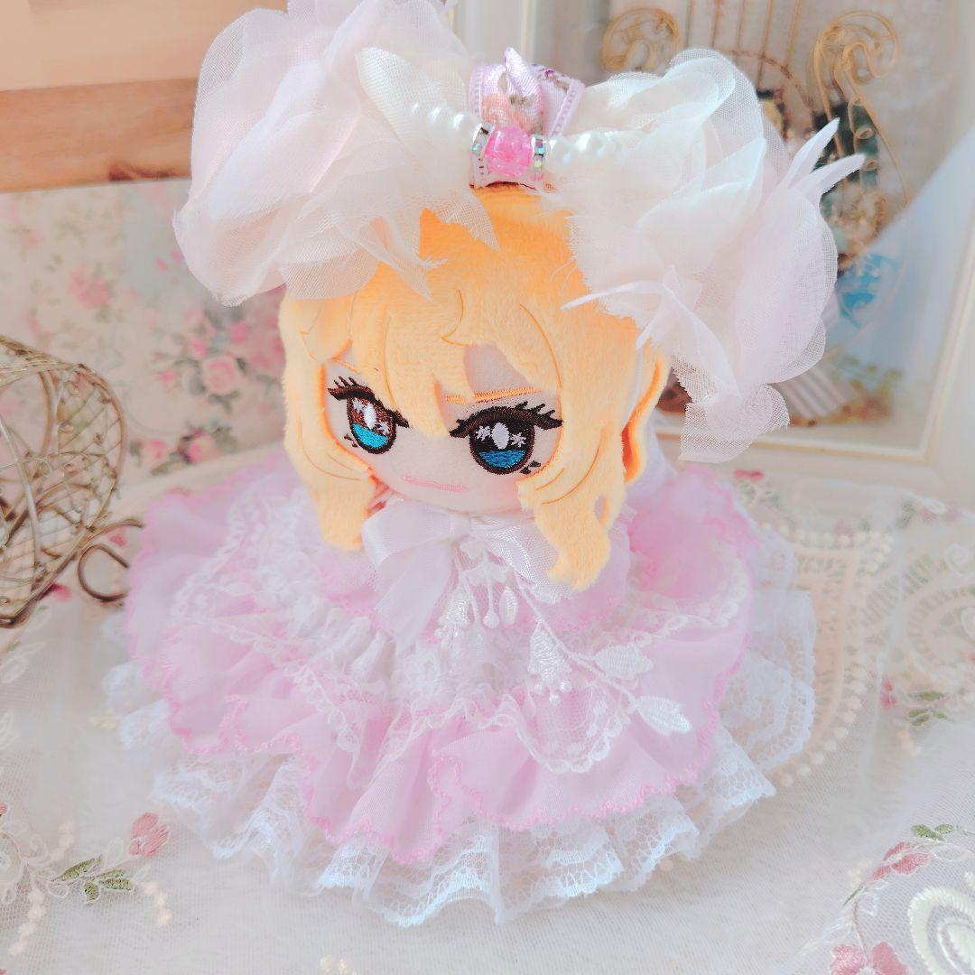 №03-023　お袖留め（ショート丈）付き　Roseピンク 　ぬい服 いつぬい