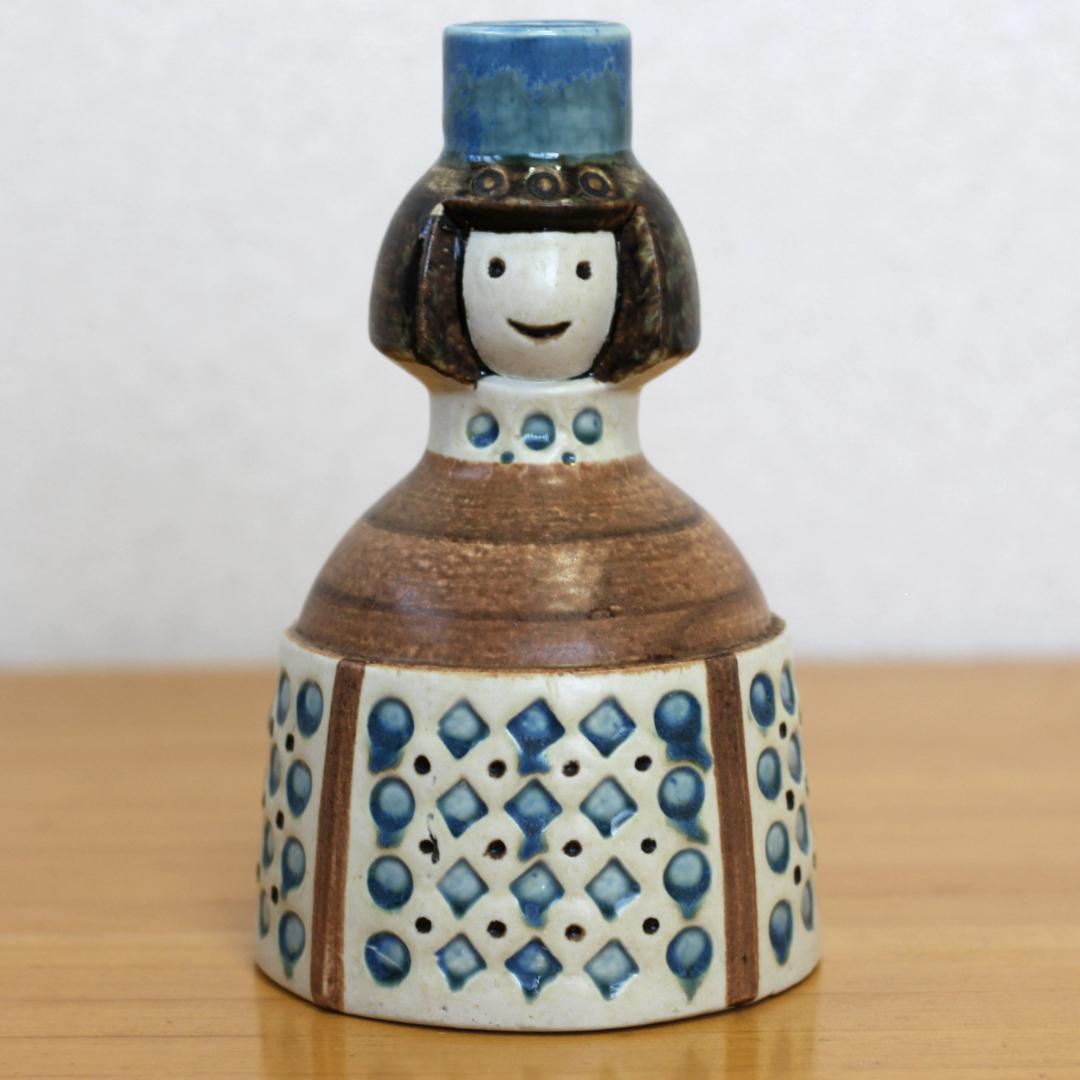 Gustavsberg　グスタフスベリ　陶器のキャンドルホルダー　新郎新婦　北欧