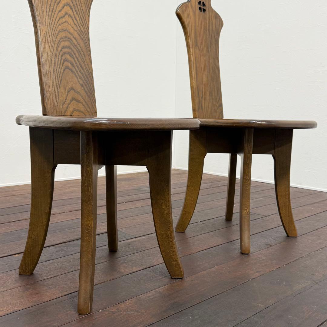 H21K90 ステンドグラス入りカフェテーブル カフェチェア 3点セット